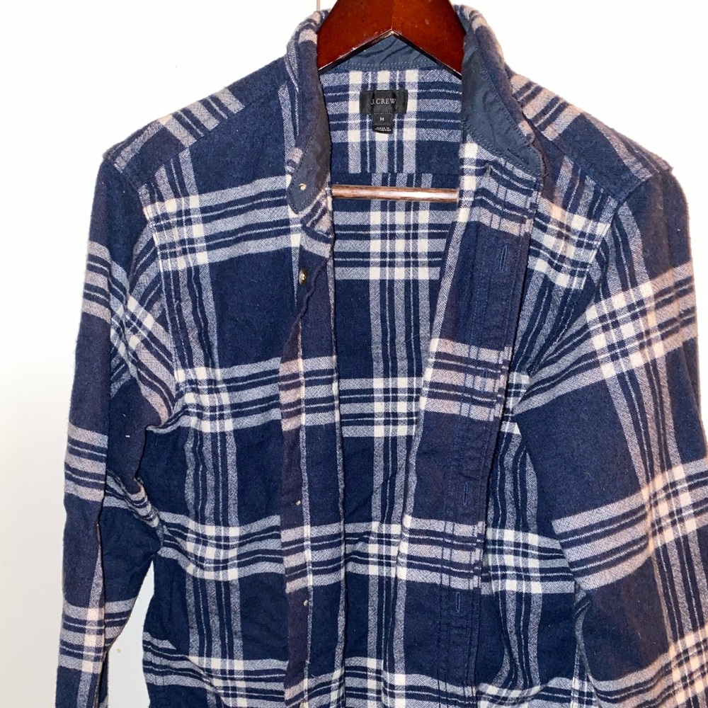 J Crew Elbow Patch Flannel